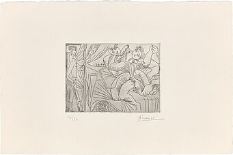 „Raphaël et La Fornarina. XXII: Michel-Ange sous le lit; entre Piero Crommelynck“